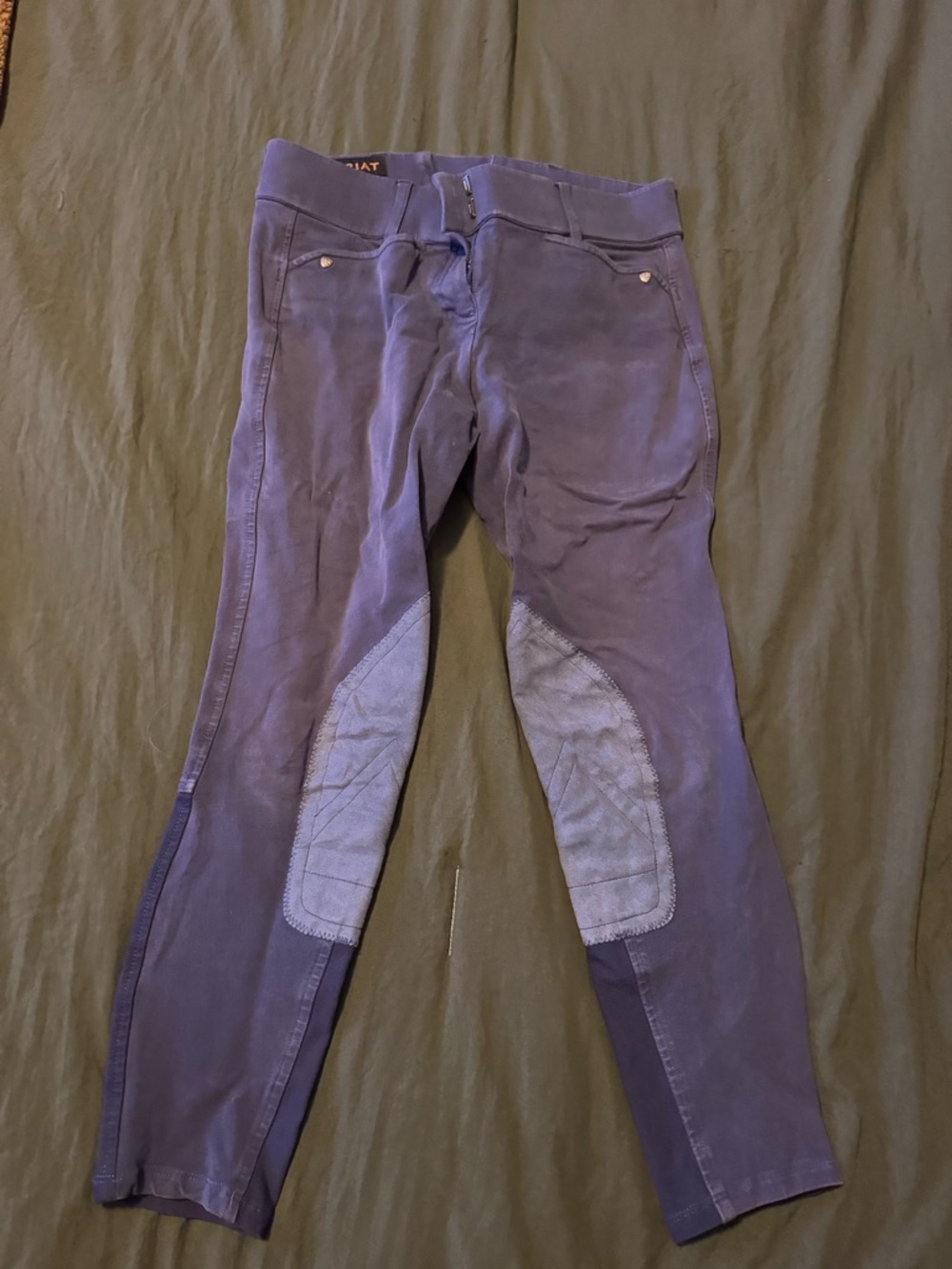 Ariat blue Riding Breeches with Knee Patches